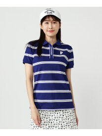 Peカノコ半袖ポロシャツ ＜ボーダー＞ PEARLY GATES パーリーゲイツ トップス ポロシャツ ホワイト【送料無料】[Rakuten Fashion]