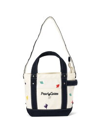 CANVASトートカートバッグ (UNISEX) PEARLY GATES パーリーゲイツ バッグ その他のバッグ ホワイト ネイビー【送料無料】[Rakuten Fashion]