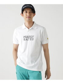 表カノコ半袖ポロシャツ PEARLY GATES パーリーゲイツ トップス ポロシャツ ホワイト ネイビー【送料無料】[Rakuten Fashion]