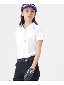 メッシュジャガード半袖ポロシャツ (WOMENS) PEARLY GATES パーリーゲイツ トップス ポロシャツ ネイビー ホワイト ブルー【送料無料】[Rakuten Fashion]