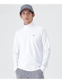 トゥルーボーテトリコットストレッチ長袖ハイネックカットソー (MENS) PEARLY GATES パーリーゲイツ トップス その他のトップス ネイビー ホワイト【送料無料】[Rakuten Fashion]