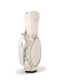 THE CADDIE BAG キャディバッグ (46インチ対応) (UNISEX) PEARLY GATES パーリーゲイツ スポーツ・アウトドア用品 ゴルフグッズ ホワイト ネイビー シルバー【送料無料】[Rakuten Fashion]