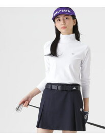 トゥルーボーテトリコットストレッチ長袖ハイネックカットソー (WOMENS) PEARLY GATES パーリーゲイツ トップス その他のトップス ホワイト ネイビー【送料無料】[Rakuten Fashion]
