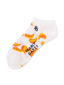 PGチキン柄アンクルソックス (MENS) PEARLY GATES パーリーゲイツ 靴下・レッグウェア 靴下 ネイビー ホワイト[Rakuten Fashion]