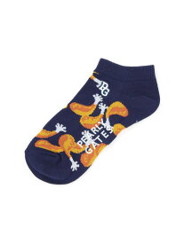 PGチキン柄アンクルソックス (LADIES) PEARLY GATES パーリーゲイツ 靴下・レッグウェア 靴下 ネイビー ホワイト[Rakuten Fashion]