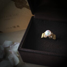 【アコヤ真珠】【花珠級】【8-9mm】【K18　リング】【DIA】【ホワイトピンク】【お買い得価格】【新作】【製品保証】＜Excellent Special＞＜ 宅配便 送料無料 ＞