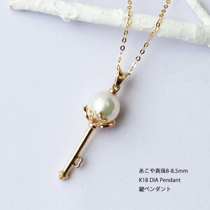 K18 ^ DIA y_g_CA akoya necklace D0.006ct 10pcsy`F[ʔz