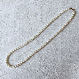 あこや真珠　5-6mm ベビーパール　フォーマル　K18金具　42cm デイリー　カジュアル　パール　希少サイズ