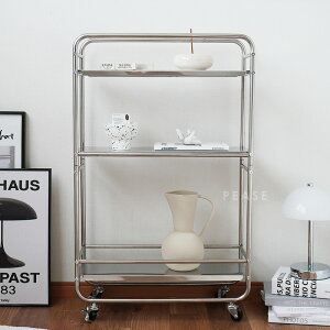 【最強配送】ステンレスワゴン キャスター付き 組み立て式 ラック 3段 収納 隙間収納 スリム キッチン収納 インテリア収納 ディスプレイラック おしゃれ シンプル モジュール家具 北欧 韓国