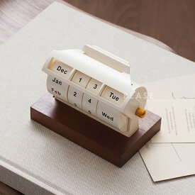 【最強配送】万年カレンダー 回転 カレンダー 2024 卓上 おしゃれ かわいい 韓国インテリア 北欧 オブジェ 置物 玄関 リビング インテリア