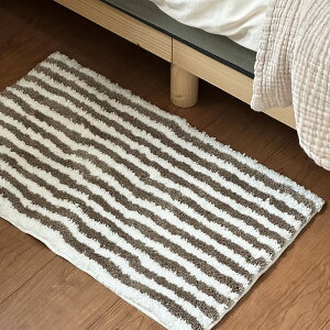 【マラソン 全品10%OFF】【最強配送】ボーダー マット 50×70cm 玄関マット 室内 インテリアマット ストライプ おしゃれ 洗える 洗濯機 マット
