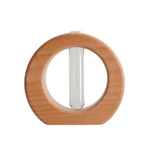 【最強配送】ウッド×ガラス 一輪挿し フラワーベース 花瓶 木製 ガラス おしゃれ かわいい ナチュラル 北欧 韓国インテリア