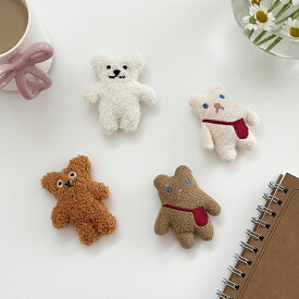 【マラソン 5%OFF】【最強配送】ぬいぐるみ風 マグネット くま かわいい アニマル 冷蔵庫 ホワイトボード 伝言 メモ インテリア 韓国雑インテリア おしゃれ