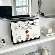 【SSラスト 50人限定15％OFF】【最強配送】2026年 カレンダー 卓上 韓国ブランド Rosemary Hill おしゃれ…