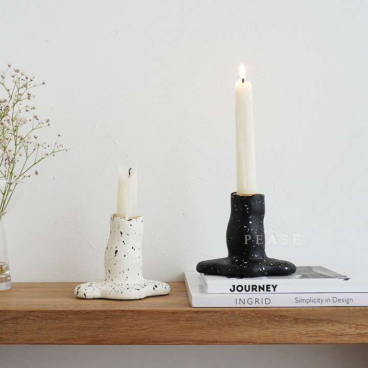 楽天市場】【最強配送】キャンドルホルダー 1灯タイプ 飛び散り柄  