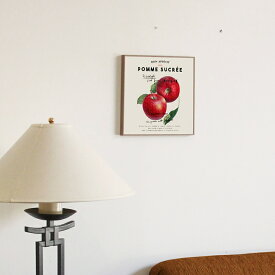 ポスター フレーム付き 韓国 おしゃれ アートポスター りんご リンゴ 果物 かわいい おうちカフェ 韓国インテリア 韓国雑貨