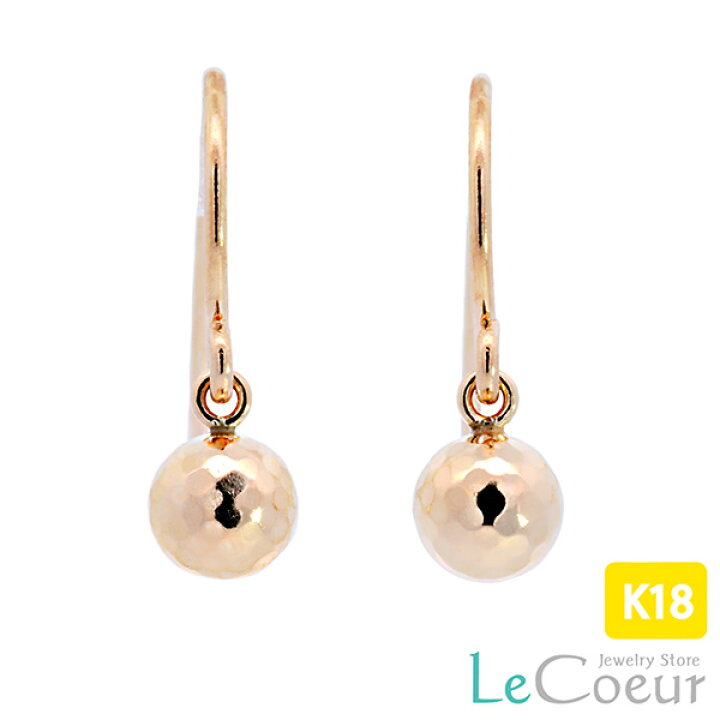 楽天市場】フックピアス ミラーボール 4mm k18 ミラーカットボール 
