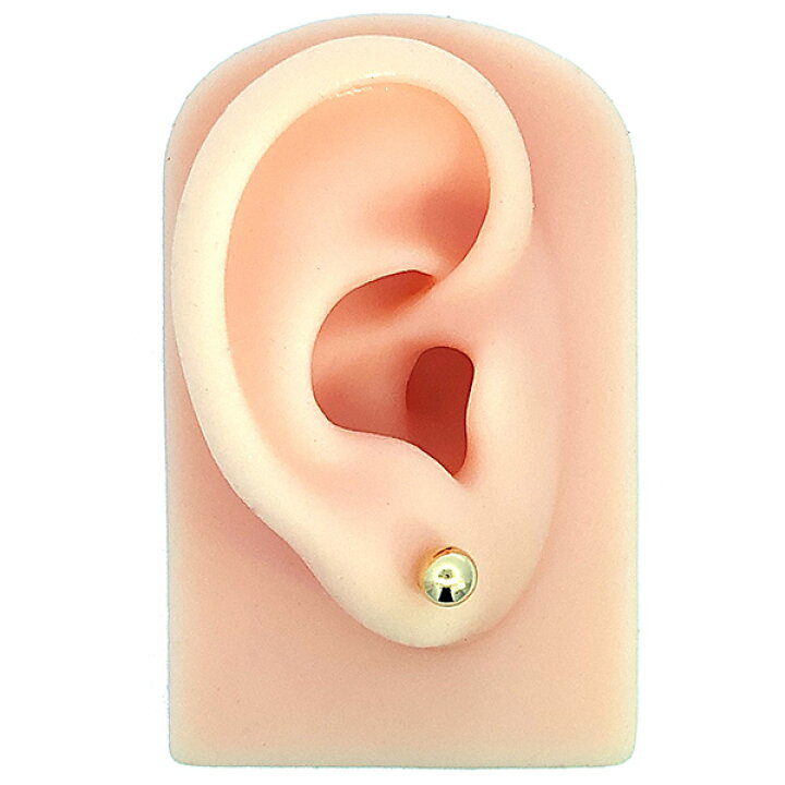 楽天市場】65％OFF半額商品 K18 スタッドピアス 6mm 18金 丸玉ピアス 