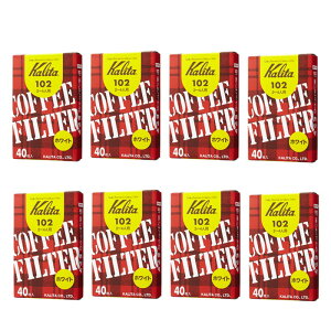 Kalita(�J���^) �R�[�q�[�t�B���^�[ 102�h�� �z���C�g 40���@(13039)�@�y8�_�Z�b�g�z