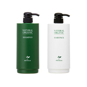パシフィックプロダクツ アブリーゼ ナチュラルオーガニック シャンプー600ml+ヘアパック600g 共通カートリッジ容器(SR,CR,AC,HC用)