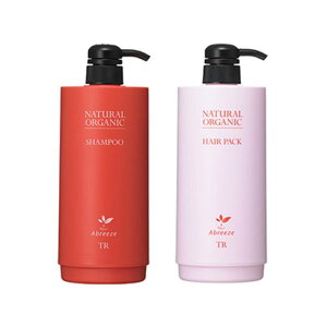 パシフィックプロダクツ アブリーゼ ナチュラルオーガニック シャンプー600ml+ヘアパック600g 共通カートリッジ容器(TR用)