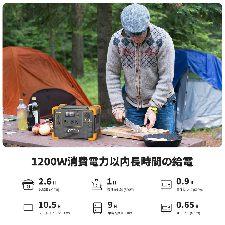 楽天市場】【☆クーポン利用で48800円】PECRON ポータブル電源 E600LFP 