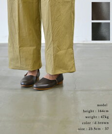 【ポイント10倍】【再入荷】ramble dance ランブルダンスシュリンク レザー フラット シューズ(全3色) 352-61373靴 フラット 幅広 牛革 切替 レディース 日本製 定番 送料無料 カジュアル