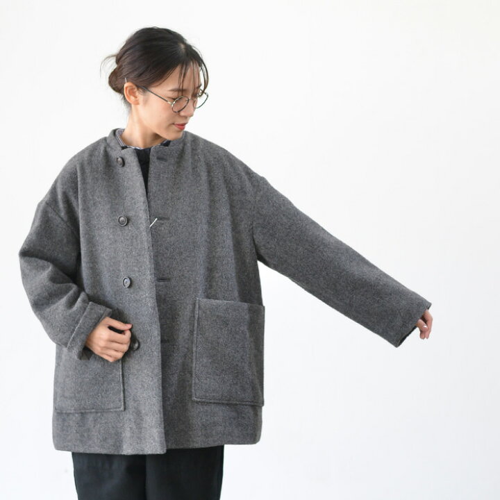 楽天市場】prit プリット ウールモッサ ネルーカラーショートコート(全 