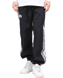 Karl Kani （カールカナイ） ロゴ テープ セットアップ イージーパンツ メンズ ロングパンツ 大きいサイズ ストリート ヒップホップ