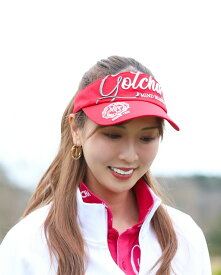 GOTCHA GOLF （ガッチャゴルフ） 撥水 ベーシック 3D ロゴ サンバイザー ゴルフウェア メンズ レディース 男女兼用 サーフ ゴルフウェア