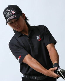 GOTCHA GOLF （ガッチャゴルフ） ハイブリッド 多機能 ベーシック トリコロール ポロシャツ メンズ レディース ゴルフウェア 大きいサイズ 半袖 サーフ ゴルフウェア 冷感