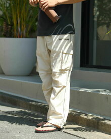 GOTCHA （ガッチャ） 切替 エアリー パンツ メンズ 夏用 夏服 ロングパンツ 太め 大きいサイズ サーフ