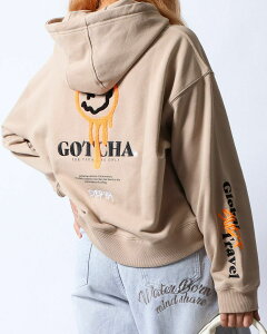 【秋物新作】GOTCHA (ガッチャ) ウィメンズ スマイリーフェイス プルパーカーII レディース 大きいサイズ 長袖 サーフ
