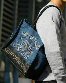 GOTCHA MAX PU使い デニム トートバッグ