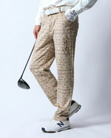 GOTCHA GOLF 裏フリース コーデュロイ ナバホ総柄 ロングパンツ