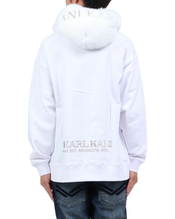 楽天市場】Karl Kani ファー フード ソフトタッチ プルパーカー 