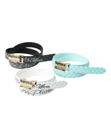 GOTCHA GOLF シャイニー ゴールド バックル ホールレス ベルト