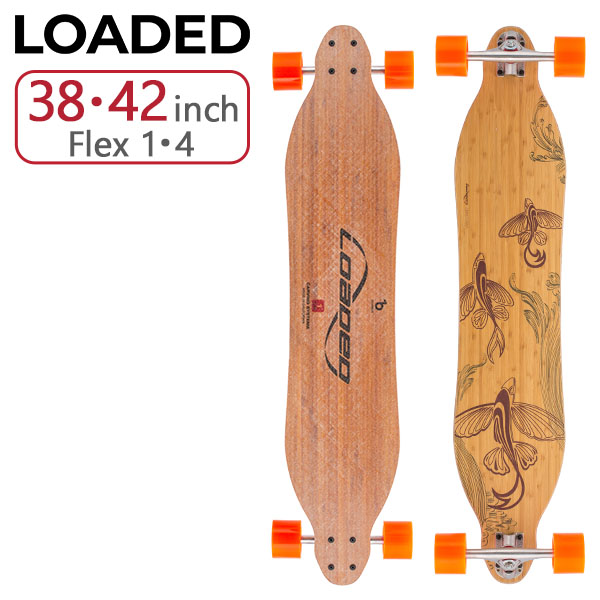 【お盆もあす楽】ローデッド LOADED ロングスケートボード バンガード コンプリート Vanguard Complete 42inch Flex 1 / 4 スケート スケートボード 軽量