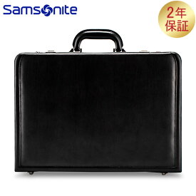 SAMSONITE サムソナイト Leather Business レザービジネス Leather Attache レザーアタッシュケース Black ブラック 43115-1041 ビジネスバッグ ブリーフケース