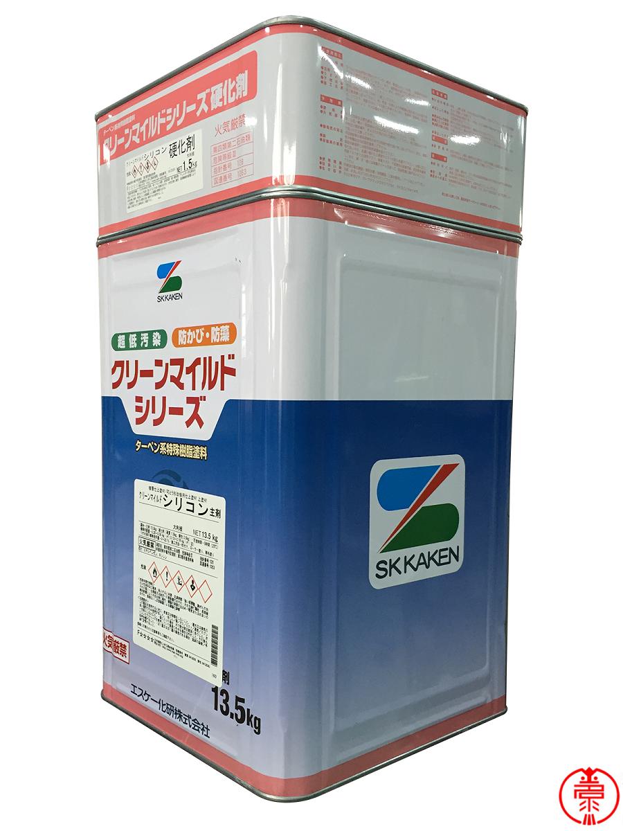 クリーンマイルドシリコン つや有り SR標準色(白・淡彩)・日本塗料工業会塗料用標準色(淡彩) 15kgセット エスケー化研  ２液アクリルシリコン樹脂塗料 | ペイントshop エビナ
