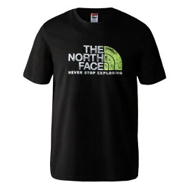 【 THE NORTH FACE ザノースフェイス 】 メンズ クルーネック Tシャツ 半袖 NF0A4M68 M S/S RUST TEE 2023春夏新作 カーキ ブラック S M L XL メール便 送料無料 選べるノースフェイス福袋　対象