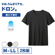 【特別価格】(2枚組) 送料無料 GUNZE(グンゼ) アセドロン クルーネック Tシャツ 鹿の子素材 夏用 メンズ …
