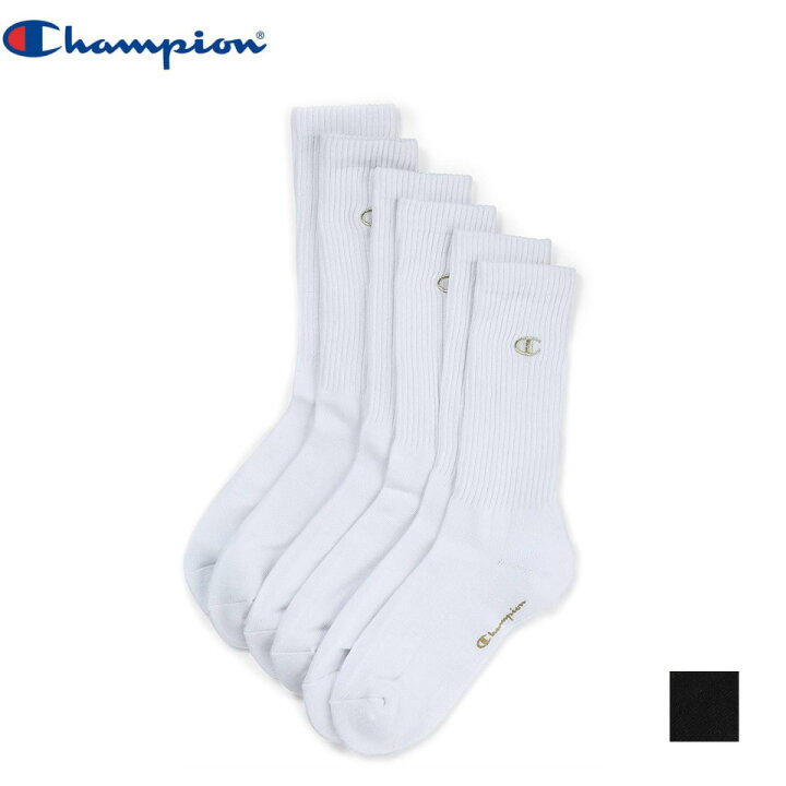 楽天市場 Champion チャンピオン フルレングスソックス 金 刺繍 ソックス メンズ レディース キッズ 靴下 3足セット 全2色 ロゴ刺繍 スポーツ C1 1705 Sale メール便可 Peiv
