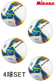 フットサル ボール 4号球4球SETMIKASA ミカサフットサル4号検定球(手縫い)品番：FS452B-4SETBLY
