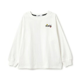 X-girl Stages（エックスガールステージス）★ミルズロゴキラッキー長袖Tシャツ★