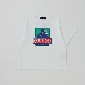 XLARGE KIDS（エクストララージキッズ）★配色ボックスゴリラ半袖Tシャツ★【size90c/100c/110c/120c/130c/140cm】