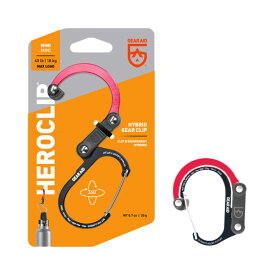 GEARAID ギアエイド ヒーロークリップ ミニ HEROCLIP MINI カラビナ フック バッグハンガー アウトドア 耐荷重18Kg 吊りフック S字フック 回転フック 回転 360度 キャンプ 登山 オフィス