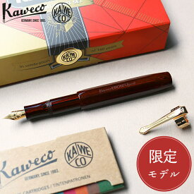 【生誕140周年モデル】【限定】KAWECO カヴェコ エボナイトスポーツ セット 万年筆 筆記具 140th ステーショナリー スポーツ専用クリップ インクカートリッジ10色 高級 ブランド おしゃれ 男性 女性 メンズ レディース ギフト プレゼント EBONIT Sport Set