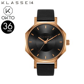 正規販売　2年保証 KLASSE14　クラスフォーティーン　クラス14　時計 腕時計　OKTO Dark Rose Black　36mm WOK20RG001W