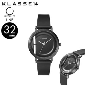 正規販売 2年保証 KLASSE14 クラスフォーティーン クラス14 Imperfect LINE Black 時計 腕時計 32mm ユニセックス レディース シリコン製ストラップ レザーストラップ WIM21BK018W